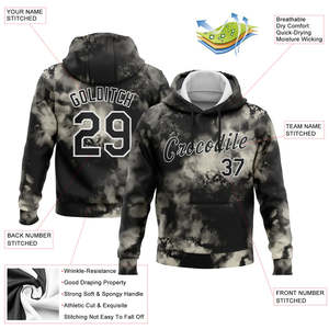 Sudadera con Capucha Personalizada con Estampado Tie-Dye, Unisex, de Forro Polar de Poliéster, con Bolsillo Frontal, Diseño Informal, Transpirable, para Invierno - Product Image 2