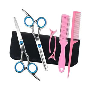 Ciseaux de barbier professionnels japonais en acier pour droitiers, édition limitée, kit de ciseaux, huile de nettoyage, chiffon, 4Cr13, voyage - Product Image 6