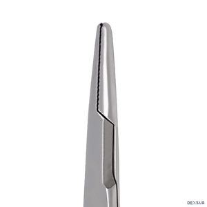 Porte-aiguilles Mayo Hegar en acier avec embout en carbure de tungstène et anneaux dorés, instrument chirurgical - Product Image 3