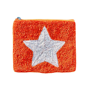 Porte-monnaie perlé Astros Gameday en gros, fermeture éclair, élégant, vintage, accessoire de mode pour femme, écologique et durable - Product Image 2