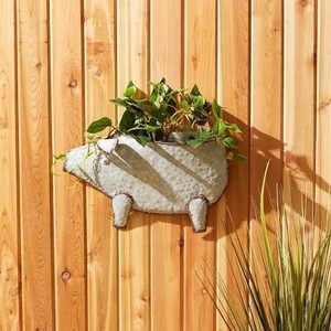 Jardinera de Pared Rústica Galvanizada de Múltiples Niveles con Diseño Ecológico de Gallo, Ligera y Estructural para Jardín Vertical - Product Image 4