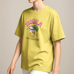 เสื้อยืดผู้หญิงทรงปกติ คอกลม แขนสั้น ผ้าฝ้าย 100% ระบายอากาศได้ดี เป็นมิตรกับสิ่งแวดล้อม พิมพ์โลโก้ตามสั่ง ดีไซน์โดดเด่น - Product Image 4