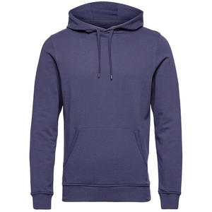Sudadera con Capucha de Forro Polar para Hombre, Color Sólido, Bordada, Corte Regular, Tejida, Informal, con Bolsillo Delantero, para Invierno - Product Image 1