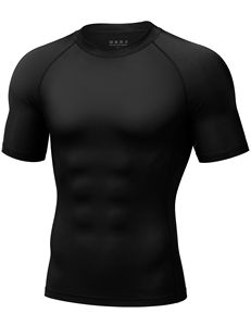 Rashguard de combat haute densité pour homme, en nylon et élasthanne, à manches courtes, de compression, pour usage professionnel en salle de sport, fabrication professionnelle - Product Image 2
