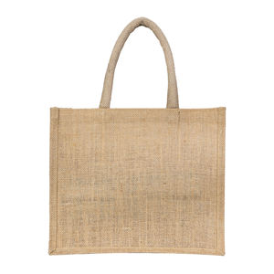 Bolsas de yute ecológicas promocionales de diseño personalizado, color natural, para compras, exportación a precio de mayorista - Product Image 1