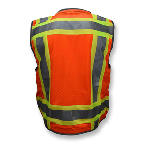 Custom High Visibility Reflective Safety <b>Vest</b> Multi Pocket Workwear Construction Security <b>Utility</b> <b>Vest</b> - Product Image 3