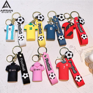 Porte-clés en PVC personnalisé de haute qualité Aifran, porte-clés en caoutchouc souple avec logo pour sacs, patch gaufré imperméable - Product Image 1