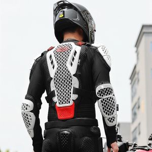 Chaqueta de Motocicleta para Hombre, Negra y Blanca, Equipo de Protección para Motociclismo, Protector Corporal Transpirable para Motocross - Product Image 2