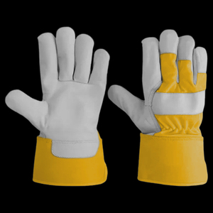 Premium Fluorescent Canadian Rigger Safety Work <b>Gloves</b> Cowhide Grain Industrial Leather Comfortable Working <b>Gloves</b> - Product Image 5