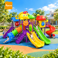 Équipement de jeu extérieur en plastique pour enfants, toboggan et structure d'escalade, centre d'activités pour maternelle, préscolaire, parc et jardin - Vente en gros