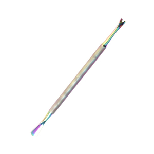Pousse-cuticules en gros pour éliminer les peaux mortes, à double face, bords tranchants, en acier inoxydable - Product Image 2