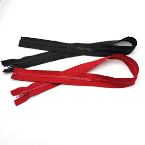 Fermeture éclair en plastique de couleur personnalisée en usine # 3 Fermetures éclair en résine à extrémité fermée, fermetures éclair en résine à extrémité ouverte de taille personnalisée pour veste - Product Image 4