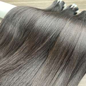 Paquete de cabello de color café marrón liso SDD Bone de la mejor calidad con cierre, 100% vietnamita - Product Image 2