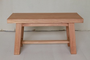 Banc d'extérieur moderne en teck avec finition naturelle pour patio et jardin - Product Image 2