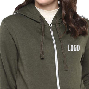Sweat à capuche élégant à manches longues 2026 avec fermeture éclair, prix d'usine pour les acheteurs en gros / conception OEM - Product Image 6