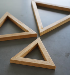 <b>Wood</b> Trivet Luxury Designer Round Shaped Wooden Trivet 3 Pieces In <b>Triangle</b> Shape Wholesale Price - Product Image 1