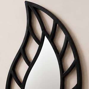 LEAF FRAME <b>WALL</b> <b>MIRROR</b> <b>SET</b> Modern Leaf Shape Metal <b>Wall</b> <b>Mirror</b> <b>Set</b> Decorative Framed Irregular Design for Home Interior - Product Image 3