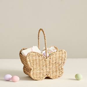 Cesta de Mimbre en Forma de Mariposa, Cesta Decorativa de Almacenamiento, Organizador de Ratán Natural, Perfecta para Decoración y Almacenamiento en Cuartos Infantiles - Product Image 4