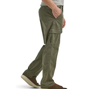 Casual Wear 100% Cotton Button Fly Outdoor Men's <b>Pants</b> Multiple Pockets Lightweight Washed Men <b>Cargo</b> <b>Pants</b> - Product Image 4