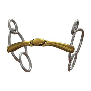 Rubber Wrapped Stainless Steel Loose <b>Ring</b> Snaffle Bit Comfort Mouth Link Horse Bit with Customizable Color & Design OEM Service - Product Image 3