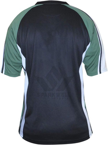เสื้อโปโลรักบี้ผู้ชายสีดำ ขาว เทา แขนสั้น ปกคอพับ ซับเหงื่อ แห้งเร็ว ทรงปกติ สำหรับผู้ใหญ่ ชุดกีฬา - Product Image 2