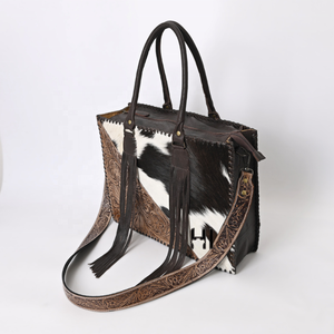 Best Selling Cowhide Leather Tote <b>Bag</b> Hand Tooled Western Cowgirl <b>Shoulder</b> Handbag for Women - Product Image 4