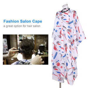 Capes de barbier de haute qualité en gros / Capes de coiffure imperméables unisexes à vendre avec fermeture à pression - Product Image 2