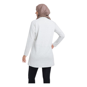 2026 Modest Islamic Women's Sportswear Solid Casual <b>Sweatshirt</b> Outdoor Activities Sports Plus Size Four-Way Stretch Two-piece - Product Image 2