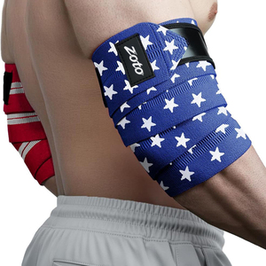 Sangle de soutien du coude robuste pour haltérophilie, avec logo personnalisé, élastique, pour la musculation et le soutien articulaire en salle de sport, fournisseur - Product Image 1