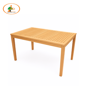 Best Seller Eucalyptus Wood Dining Table | Natural Finish for Indoor Outdoor Patio <b>Garden</b> Dining Room | Vietnam Manufacturer - Product Image 2