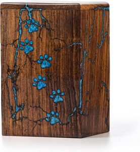 Urn for your loved ones | impex designs | Wooden Cremation urn | <b>Keepsake</b> wooden rosewood urn <b>box</b> | Indian wood cremation urn | - Product Image 1