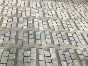Chất lượng cao Bazan Cubic <span class=keywords><strong>Top</strong></span> flamed dưới cưa chống trượt gạch cho sàn nhà để xe road đường lái xe bán buôn pavers Cobble - Product Image 3