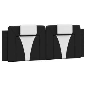 Coussin de tête de lit noir et blanc, oreillers de lit - Product Image 2