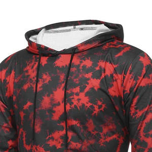 Ensemble de survêtement rouge uni de qualité supérieure pour hommes |   Sweat-shirt et jogging tie-dye Obsidian Black Cloud |   Entraînement de gym esthétique urbain pour la maternité - Product Image 1