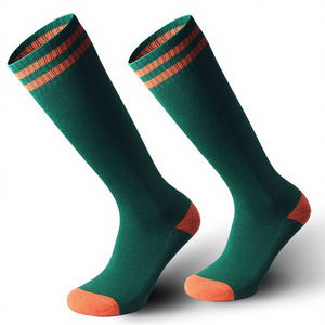 Chaussettes de football unisexes professionnelles antidérapantes respirantes absorbant la transpiration Chaussettes hautes jusqu'au genou - Product Image 1