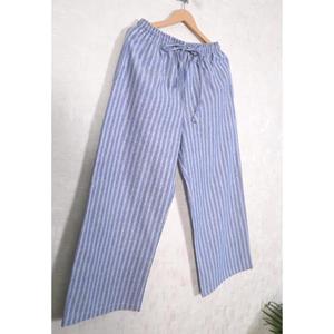 Indian Handloom Pajama Pants for <b>Women</b>, Cotton Casual <b>Trousers</b>, Soft <b>Lounge</b> Wear - Product Image 4