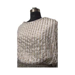 Dahlia ชุดฤดูร้อนที่สง่างามคอกลมปักเลื่อมโพลีลำดับด้านบนยาวถึงพื้นกระโปรงตรงสำหรับผู้ใหญ่ - Product Image 1