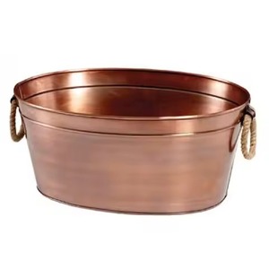 Standard Quality Metal <b>Ice</b> Beverage Tub Stainless Steel Party <b>Cooler</b> Bucket Wine Beer Chiller Tub Table Use - Product Image 3