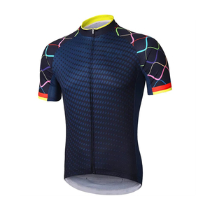 Hot Sale Custom Sublimation Breathable Laser-Cut 100% Polyester <b>Cycling</b> Jersey Best Selling High Quality Low MOQ - Product Image 2
