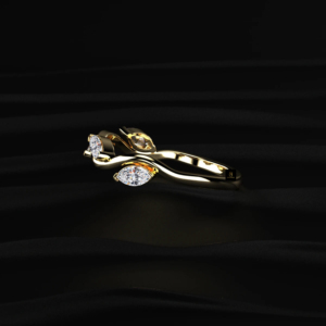 Anillo de diamante cultivado en laboratorio con corte marquesa, certificado IGI, de color D a F, 2.00 ct, en oro, plata, amarillo, blanco, rosa, con brillo radiante y destello atemporal. - Product Image 2