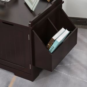 Large Smart <b>Cat</b> Litter <b>Box</b> Brown Wooden Style PP Material Easy Clean with 65L Inner Space 15KG Weight for Travel - Product Image 5