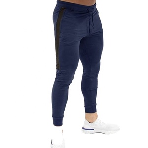 Wholesale Men's Homme Slim Fitting Pants Custom Logo Fitness Gym Color Block Side Stripes Sweatpants Men Jogging Trousers - Product Image 3