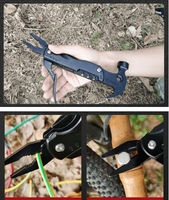 Pince multifonctionnelle Marteau à griffes Outil en acier inoxydable Coupe-fil de survie en plein air Couteau de camping Clé Outils à main