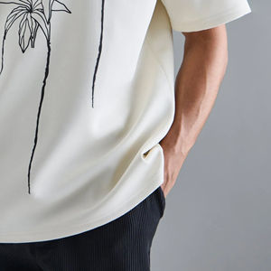 T-shirt surdimensionné 100 % coton pour homme, respirant, confortable, séchage rapide, personnalisable, style hip-hop, streetwear écologique – Meilleures ventes - Product Image 3