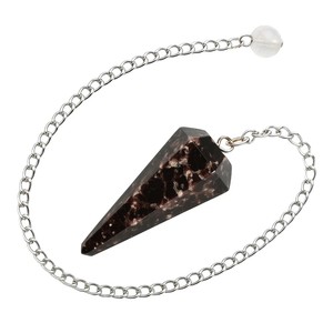 <b>Top</b> Selling Premium Quality Garnet <b>Crystal</b> Pendulum Conical Shape Polished Carving Feng Shui Energy Healing Dowsing Tool - Product Image 5