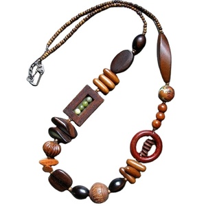 เครื่องประดับเรซินแฟนซีสร้อยคอดอกไม้แก้วไข่มุกสร้อยคอลูกปัดหลากสีสไตล์วินเทจสไตล์ฝรั่งเศสเครื่องประดับต่างหู - Product Image 6