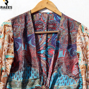 เสื้อทอแขนยาวแบบพันตัวรุ่นใหม่ล่าสุด ผ้าไหมแท้ 100% เป็นมิตรต่อสิ่งแวดล้อม ระบายอากาศได้ดี สำหรับผู้หญิง - Product Image 3