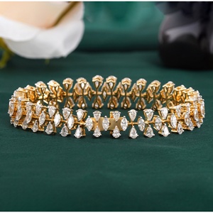 7.71 CT Pear Marquise Lab Grown Diamond Tennis Bracelet 14K Rose Gold Prong Fashionable Jewelry Accessory - Product Image 2