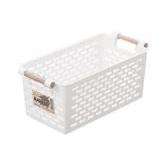 Cesto portaoggetti con manico di fantasia naturale - Product Image 1