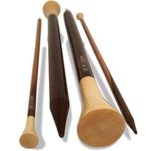 Aiguilles à tricoter en bois à pointe unique, droites, rondes ou carrées, longueur 30 cm, diamètre 4 mm, 5 mm, 6 mm, pour tricoter des pulls - Product Image 3